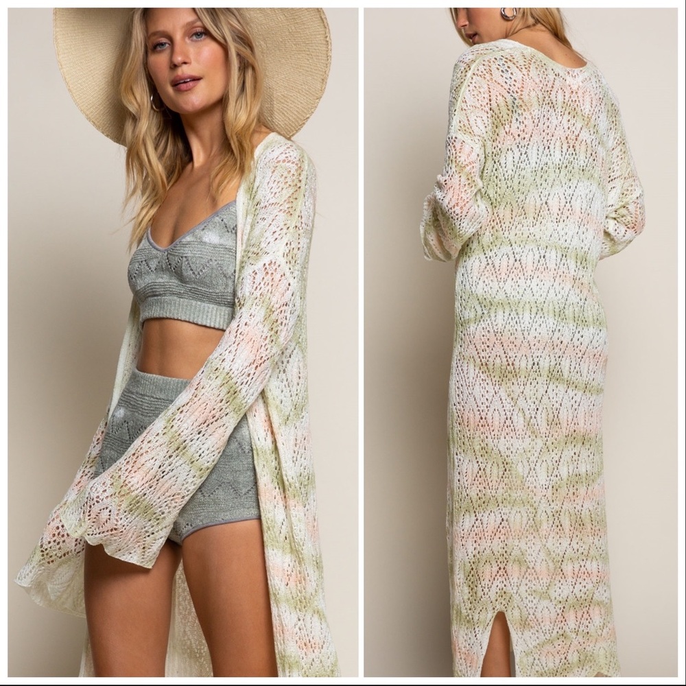 POL Waves of Color Beach Side Duster Cardigan - Picture 4 of 15